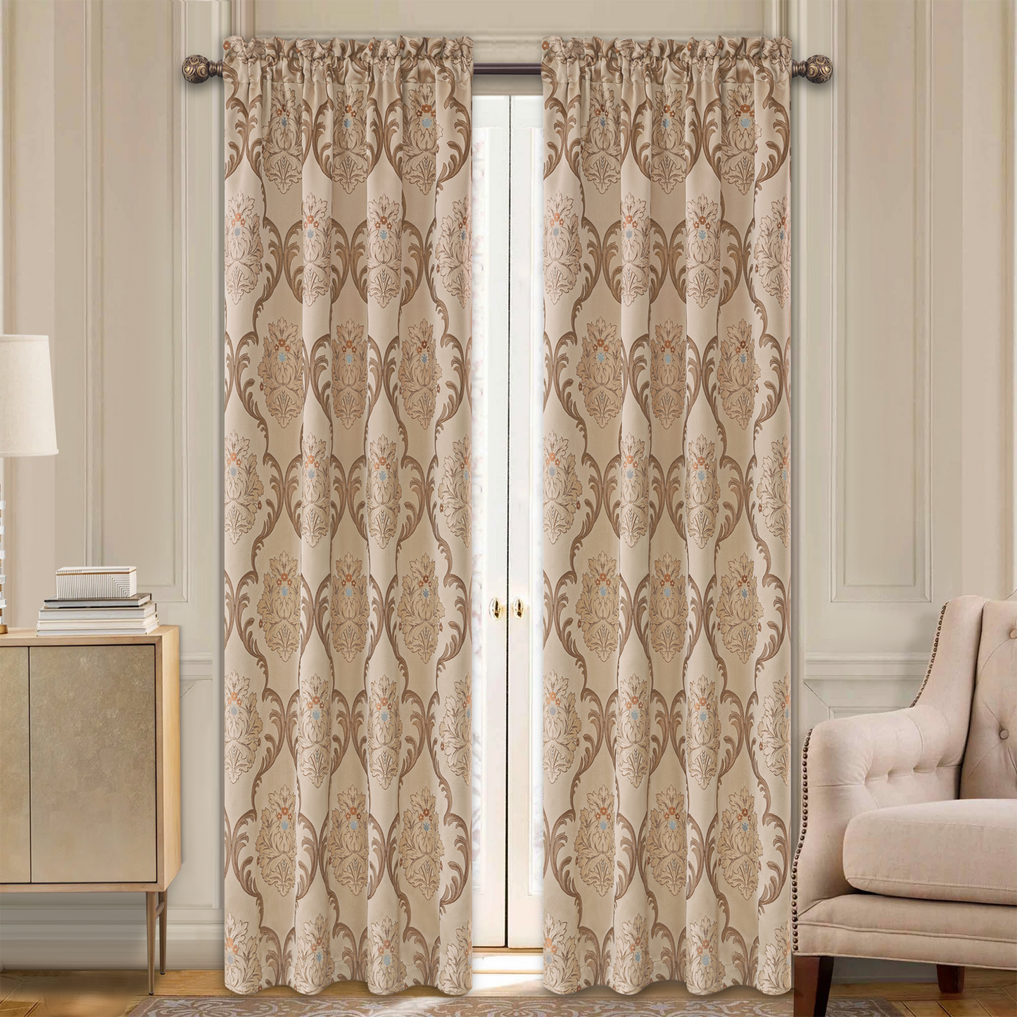 Mika Damask Curtains