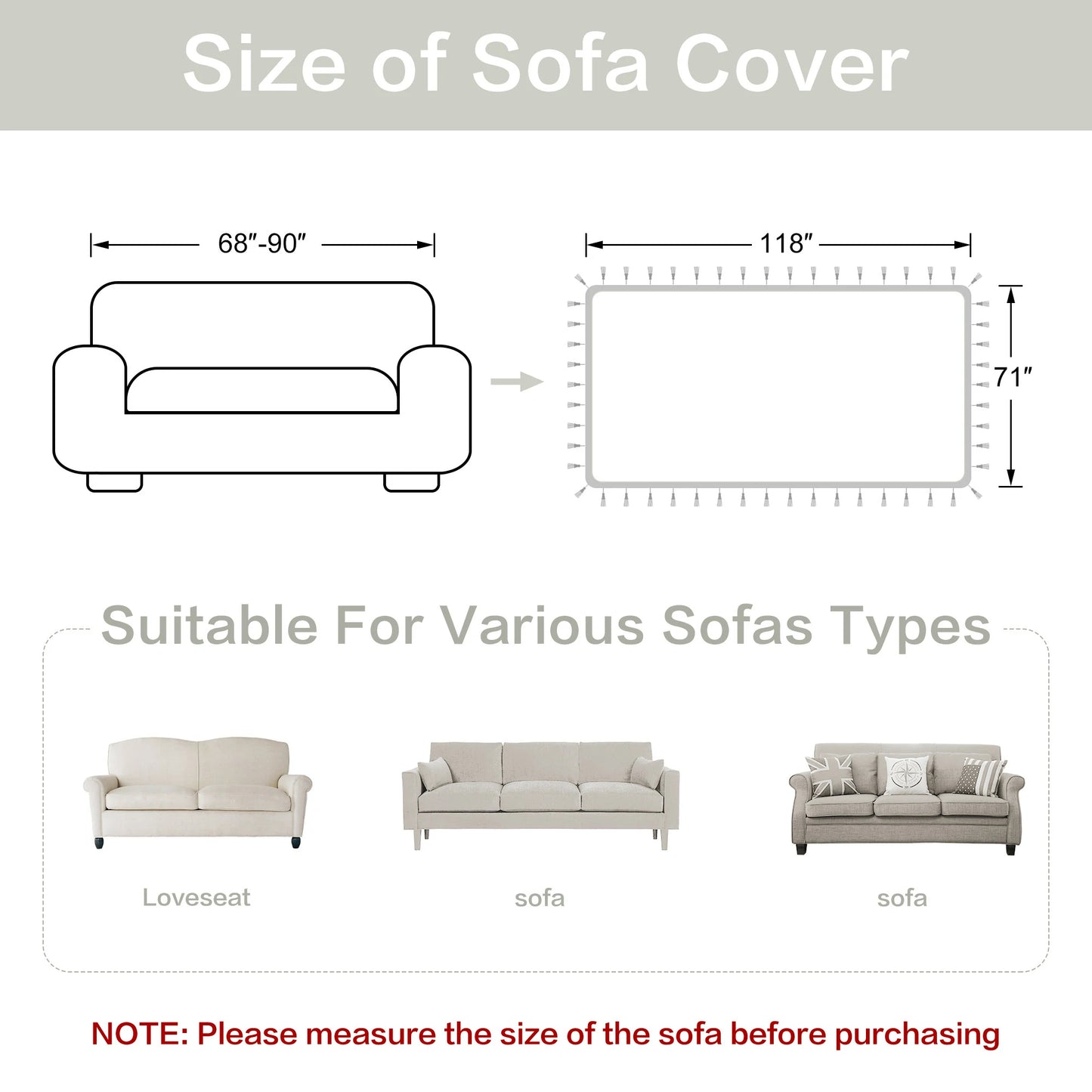 Seville Jacquard Sofa Cover