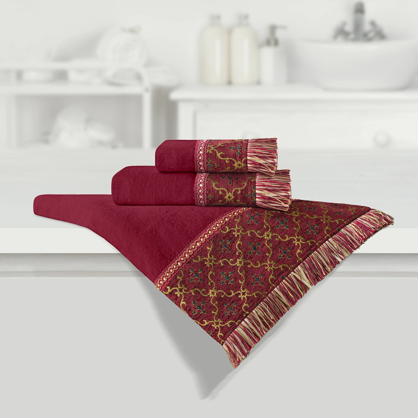 Argyle-towel-set