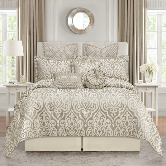 Beige Norwich Modern Bedding Set