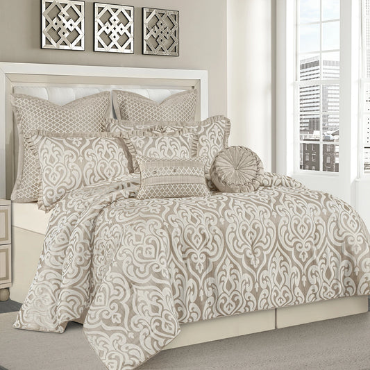 Beige Norwich Modern Bedding Set