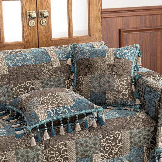 Blue Loong 20" Square Pillow Cover