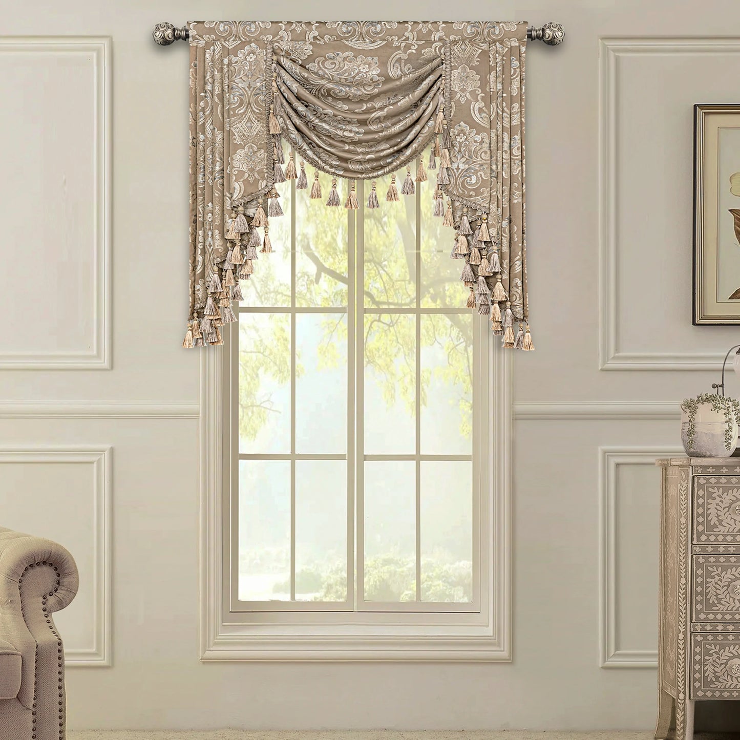 Coffee Seville Swag Valance