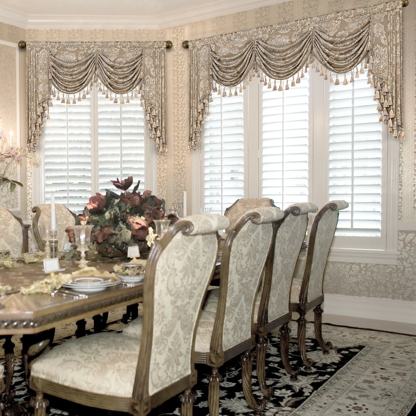 Coffee Seville Swag Valance