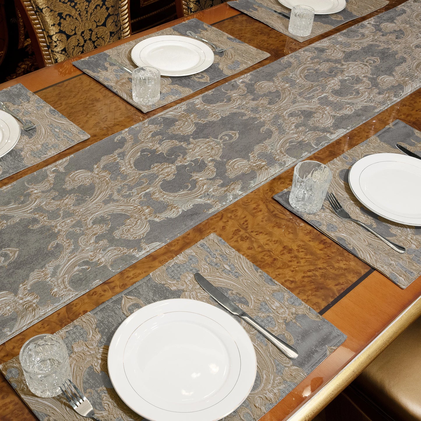 Empress Damask Table Runner