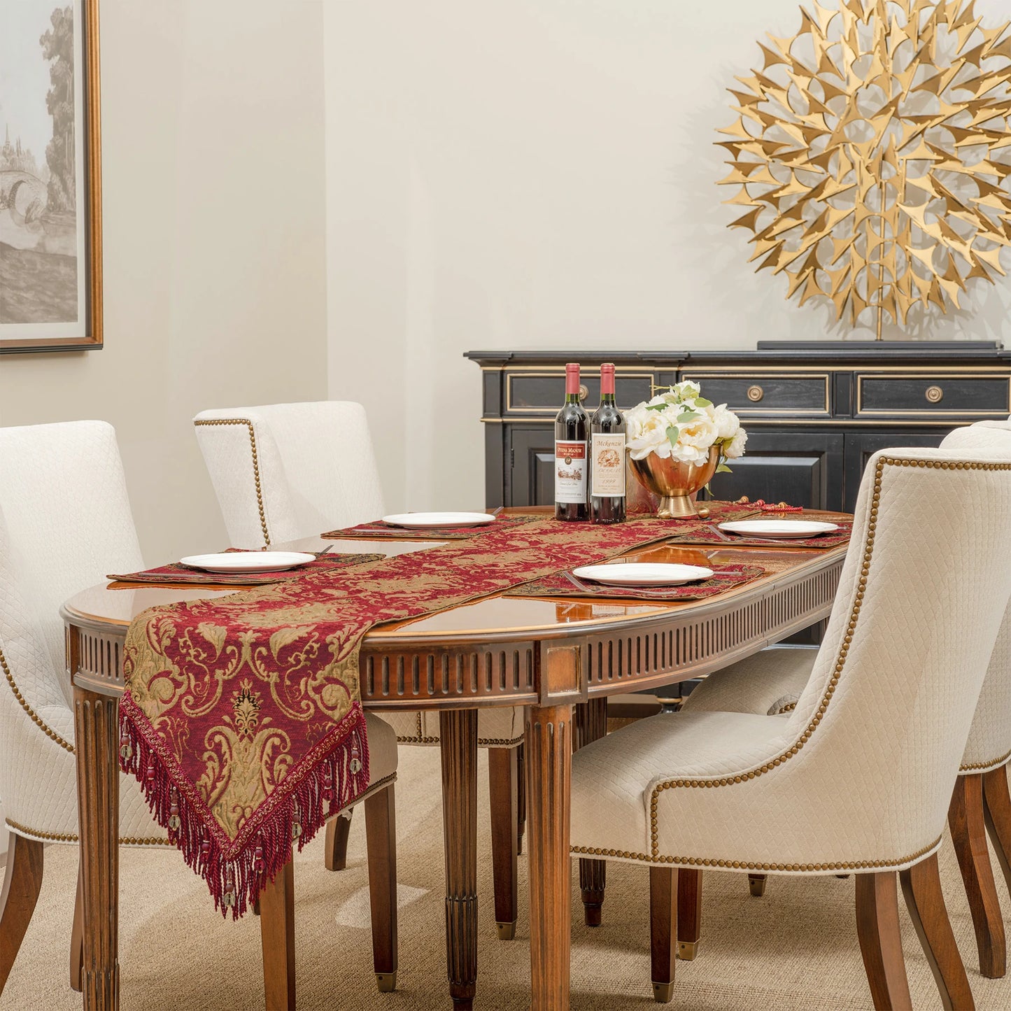Florence Damask Table Runner