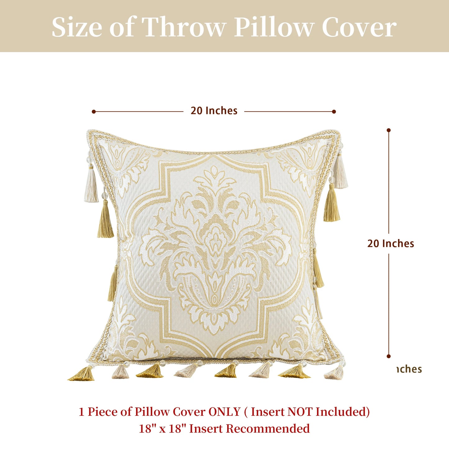 Maryland 20" Square Pillow Cover