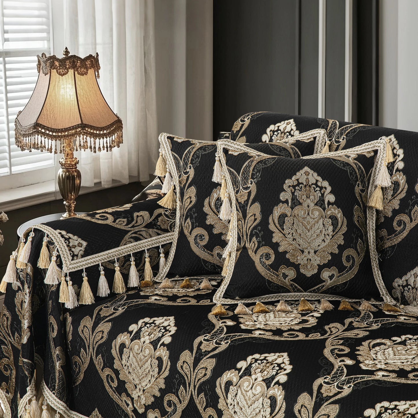 Municy Jacquard Armrest Covers