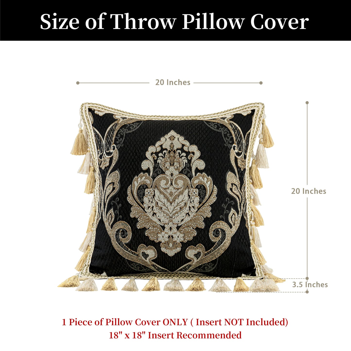 Municy 20" Square Pillow Cover
