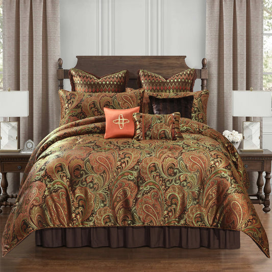 Twilight Paisley Jacquard Bedding Set