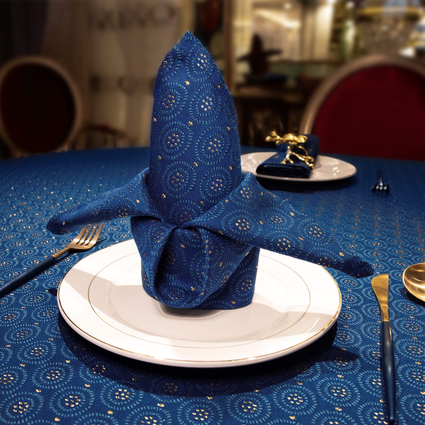 Blue Richmond Damask Napkins