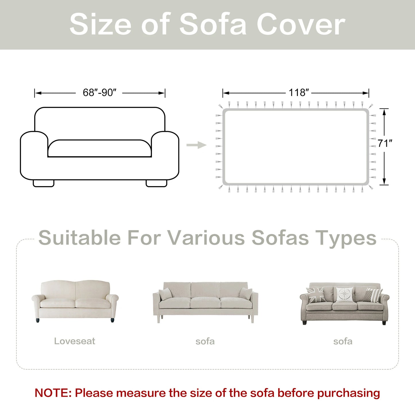 Seville Jacquard Sofa Cover