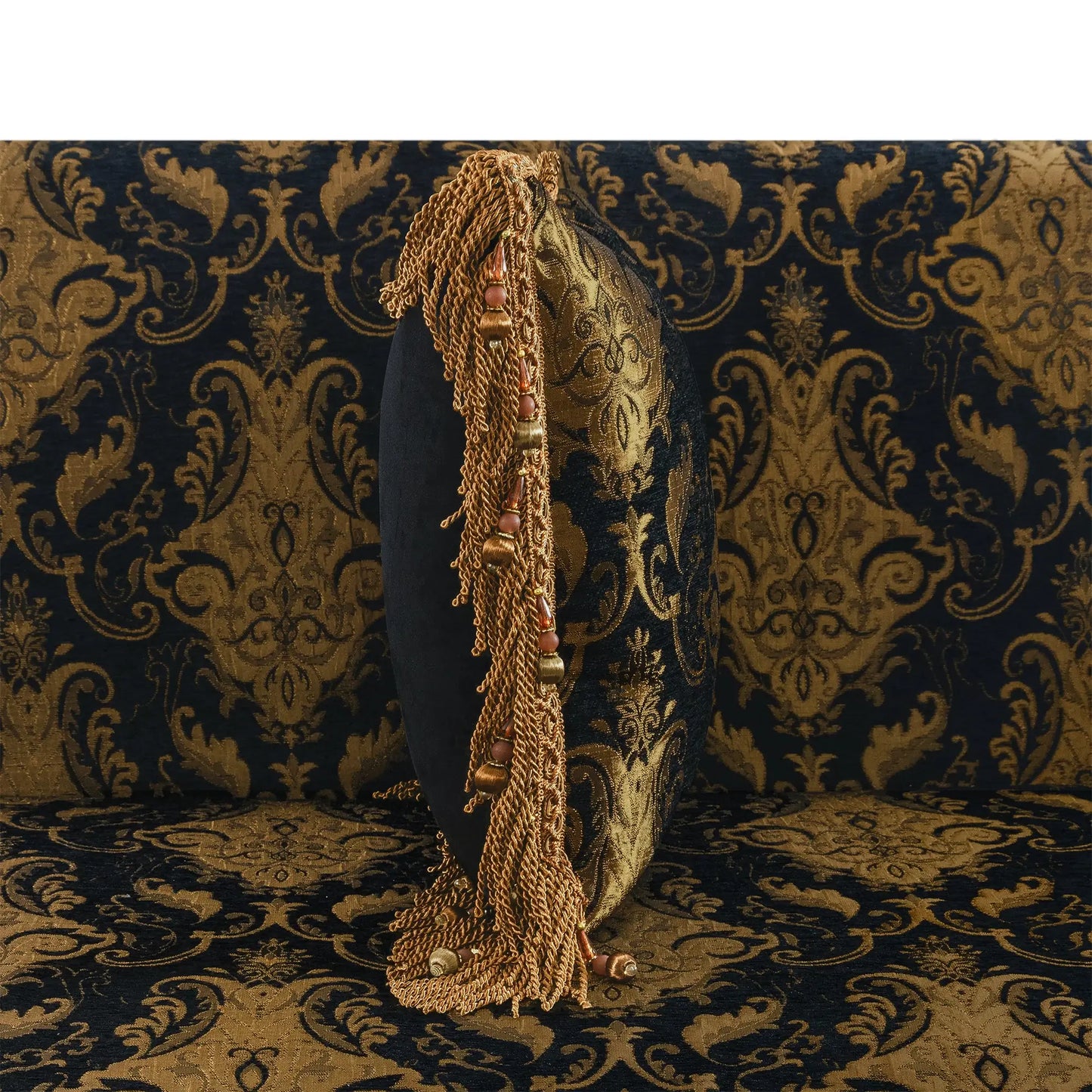 Black Florence 20" Square Pillow Sham