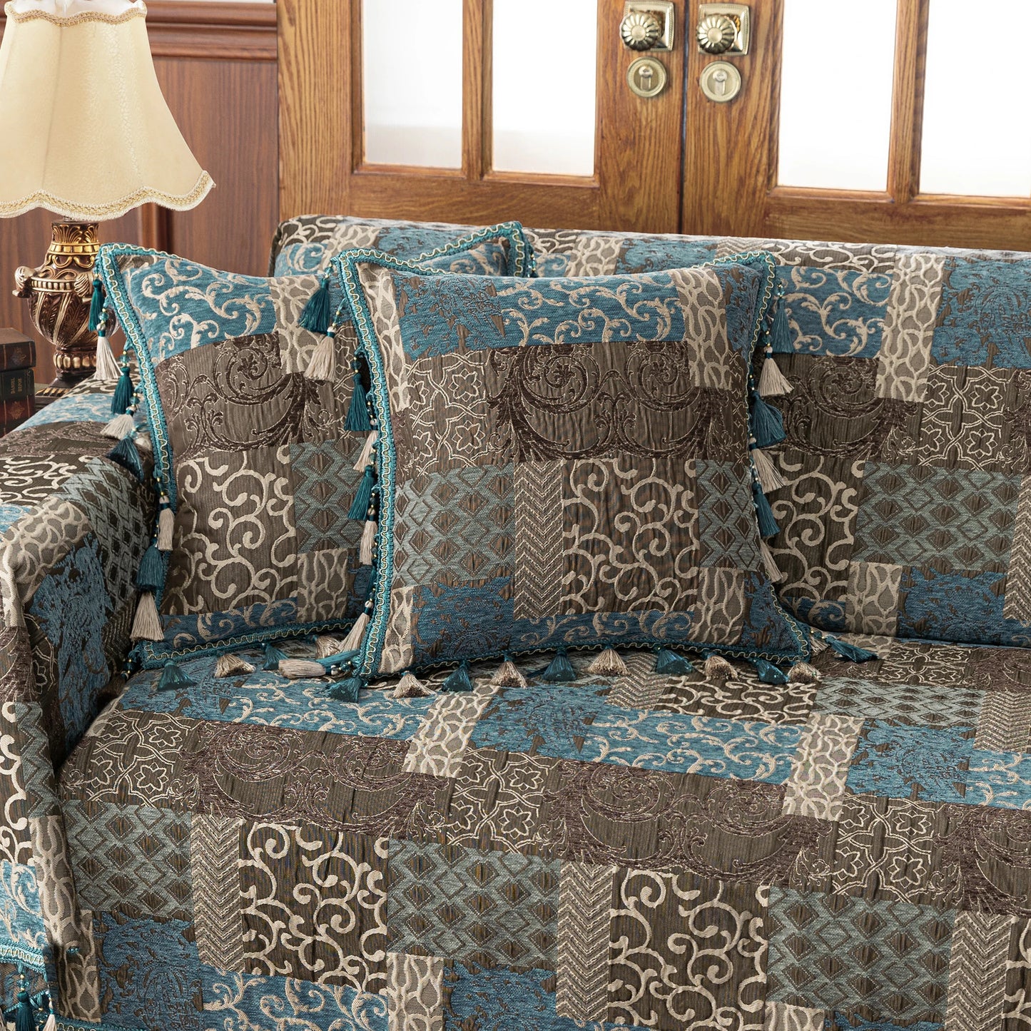 Blue Loong 20" Square Pillow Cover