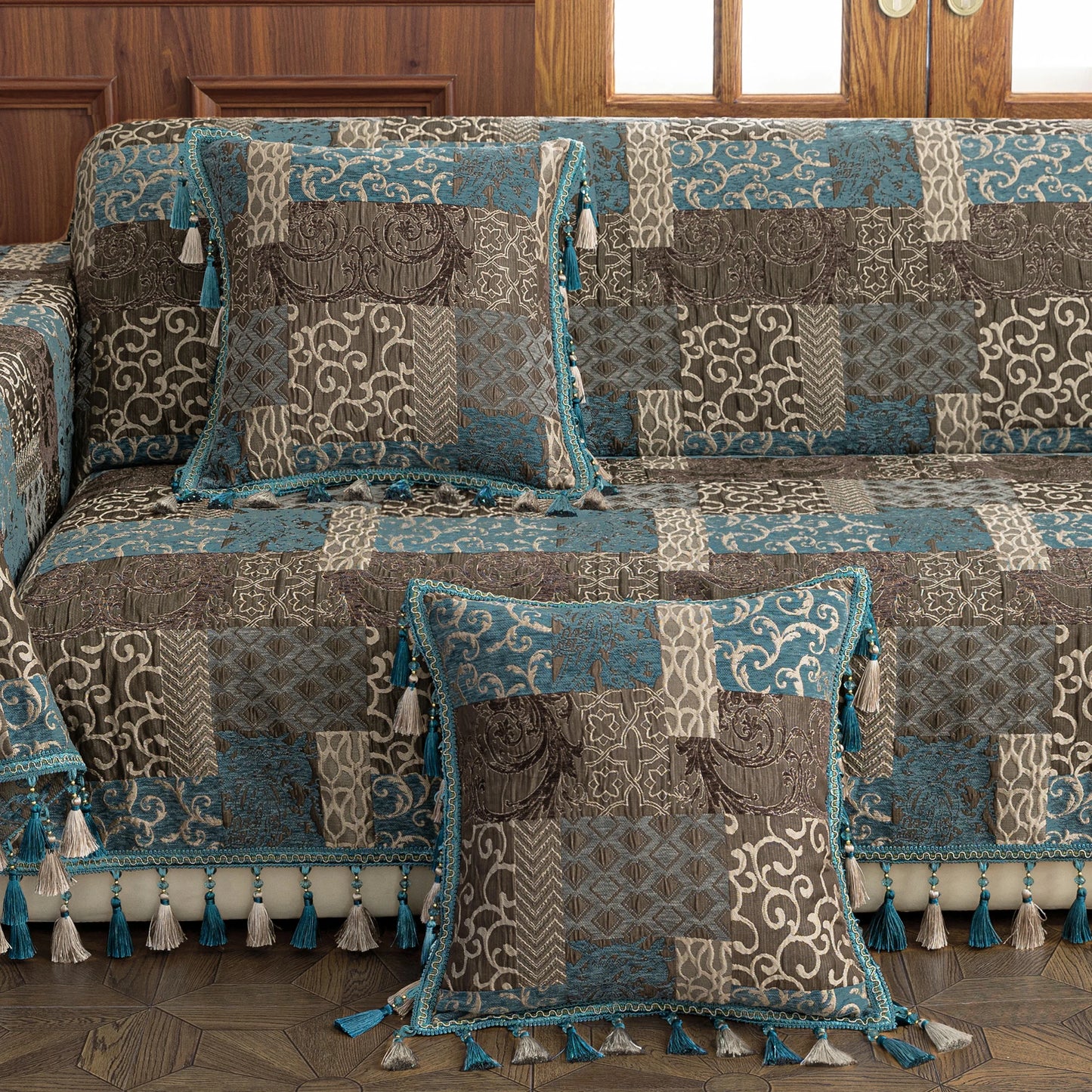 Blue Loong 20" Square Pillow Cover