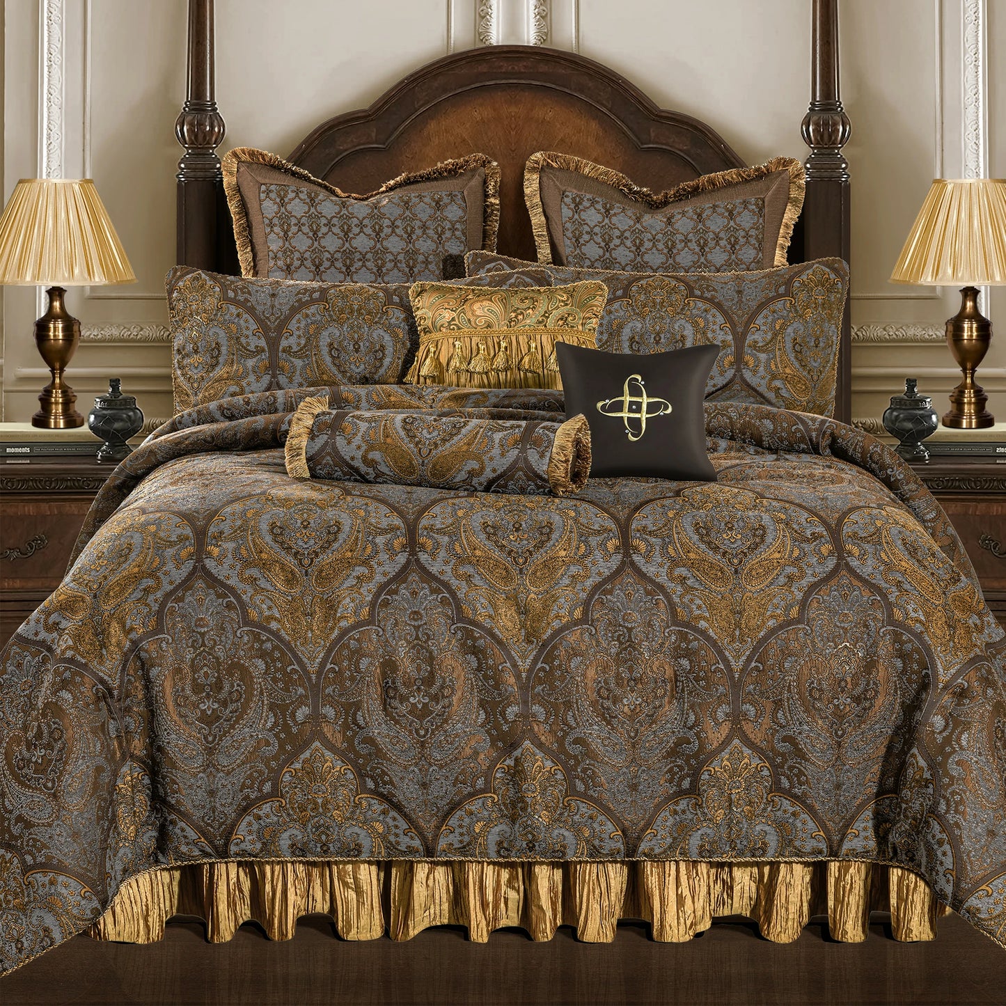 Cambridge Jacquard Damask Bedding Set