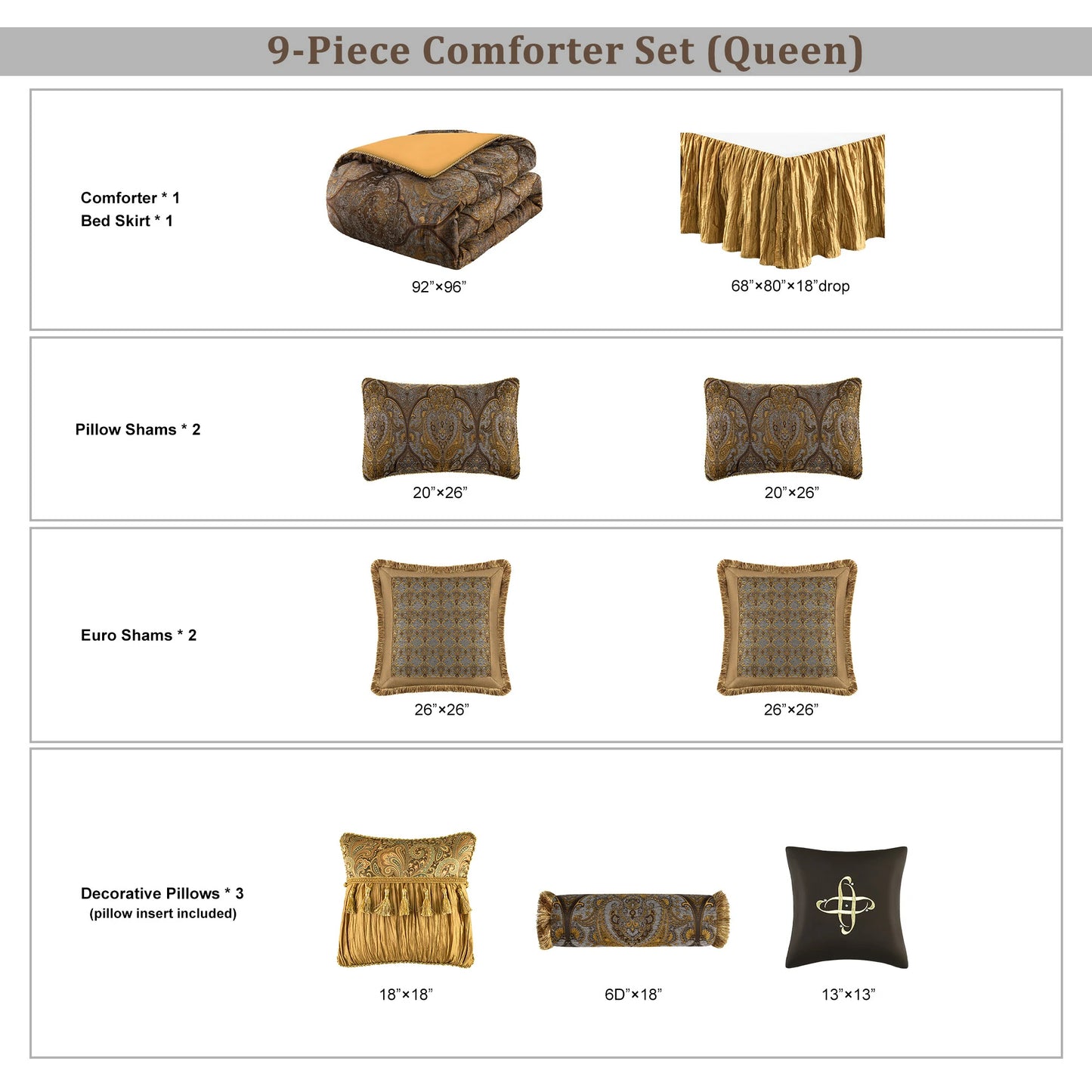 Cambridge Jacquard Damask Bedding Set