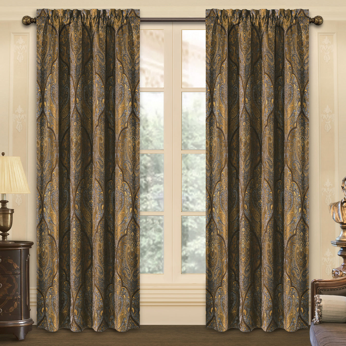 Cambridge Damask Curtains Loom And Mill