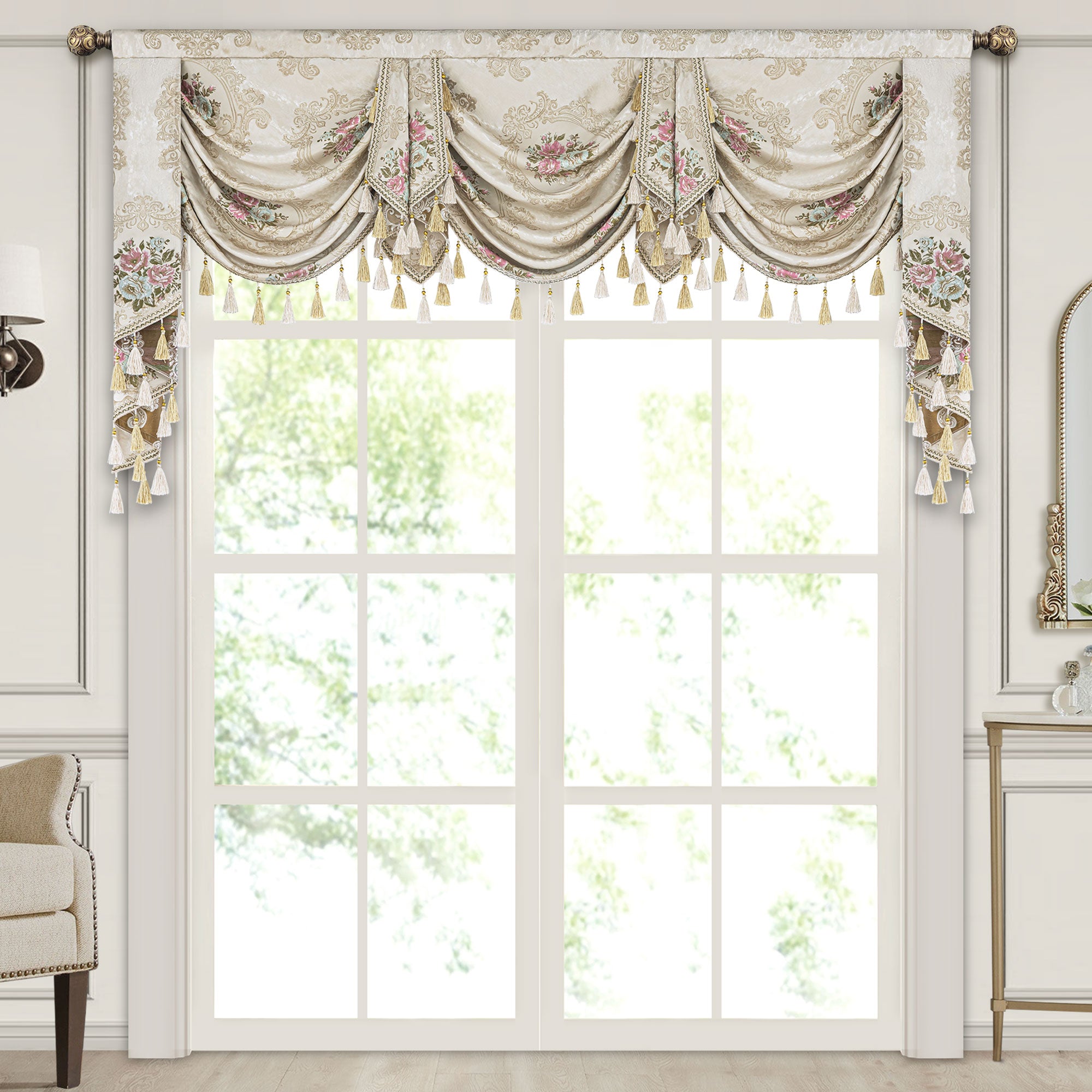Pool Table Valances Carmel Swag Valance – Loom And Mill