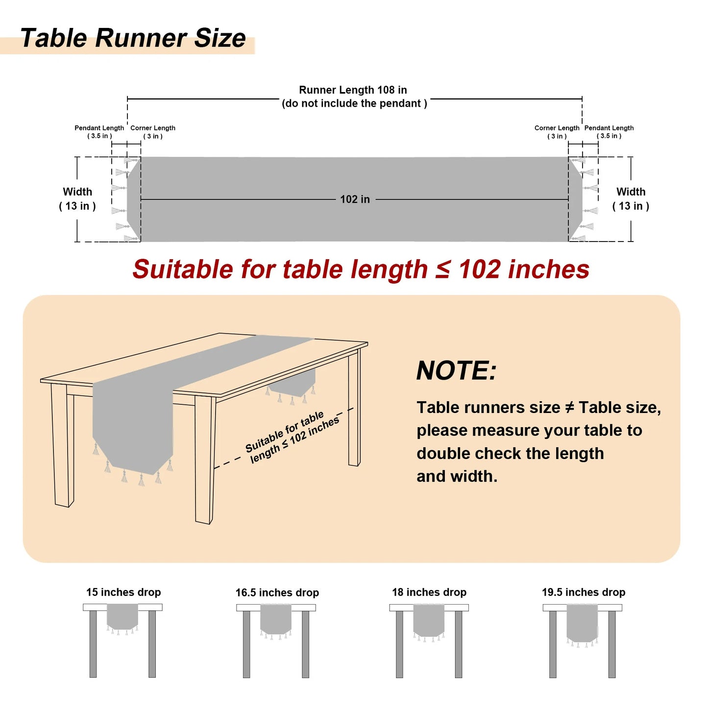 Christmas Cartoon Table Runner