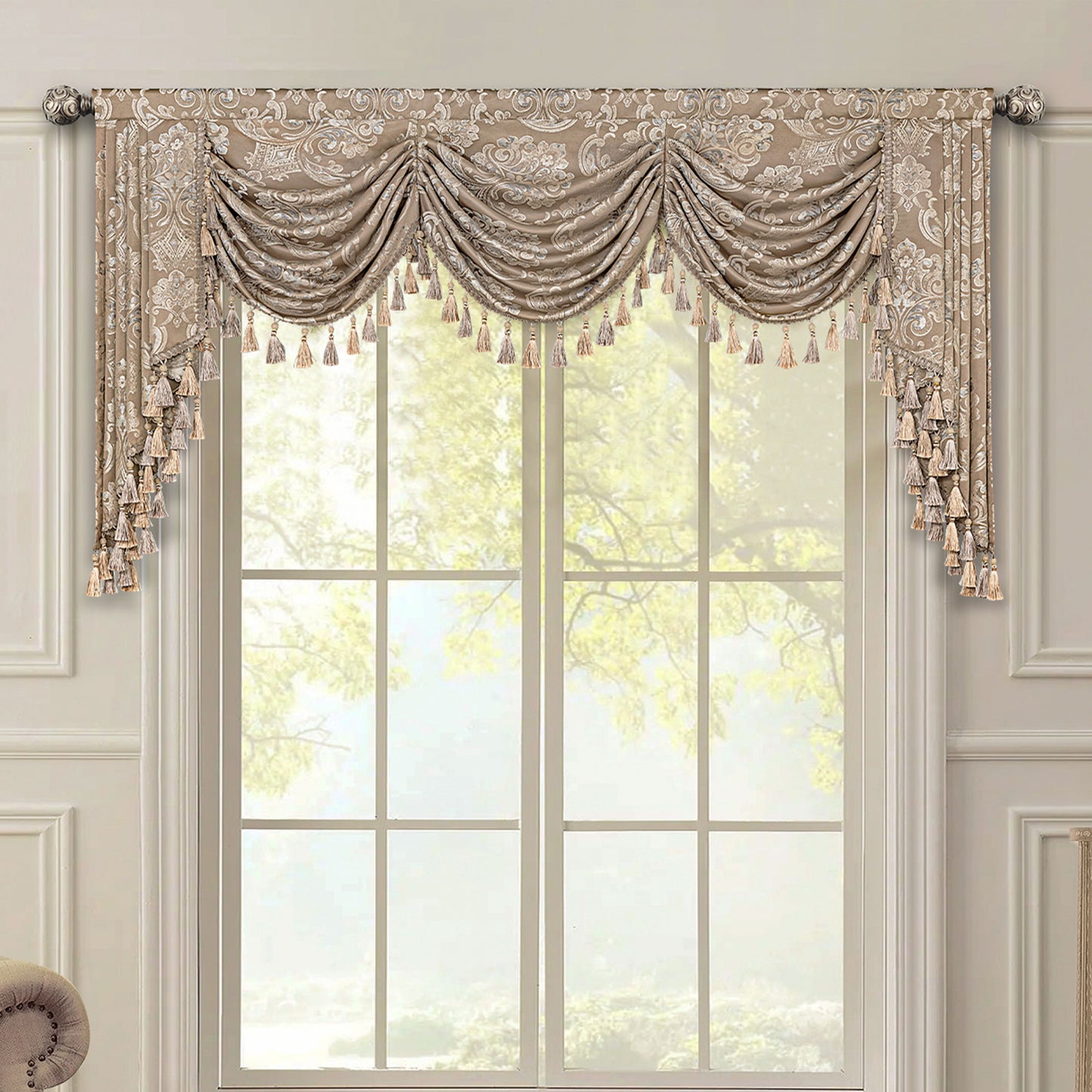 Coffee Seville Swag Valance