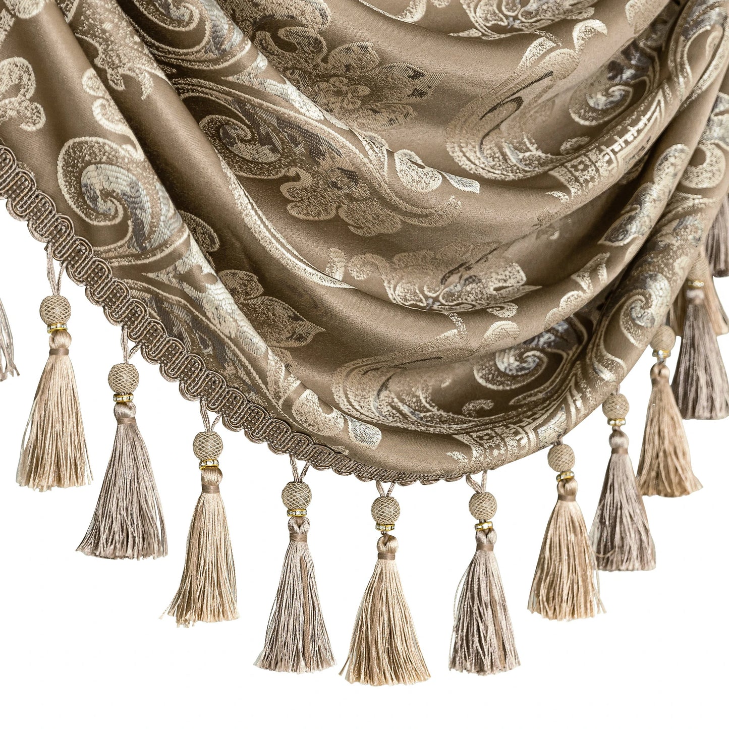 Coffee Seville Swag Valance