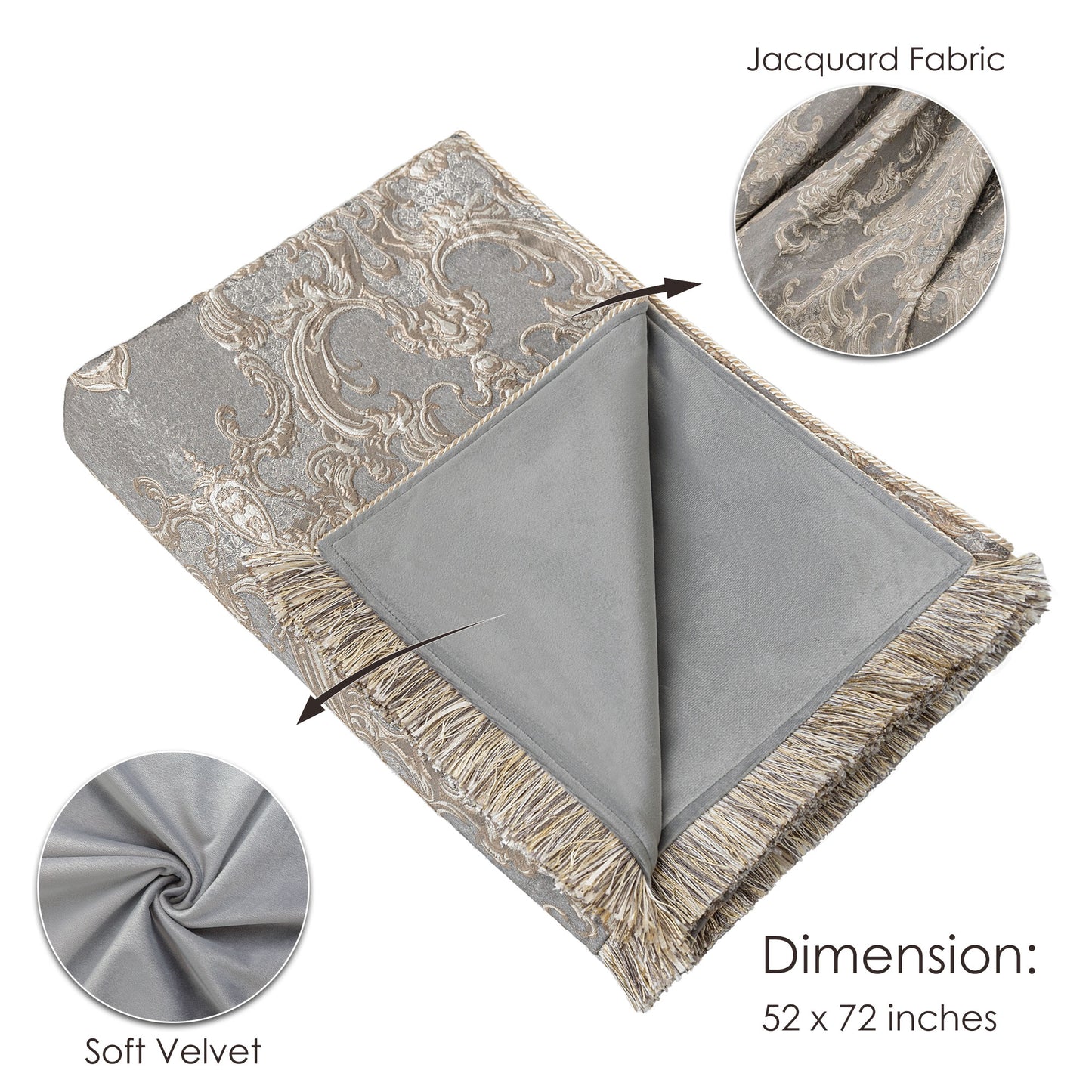 Empress Jacquard Throw Blanket