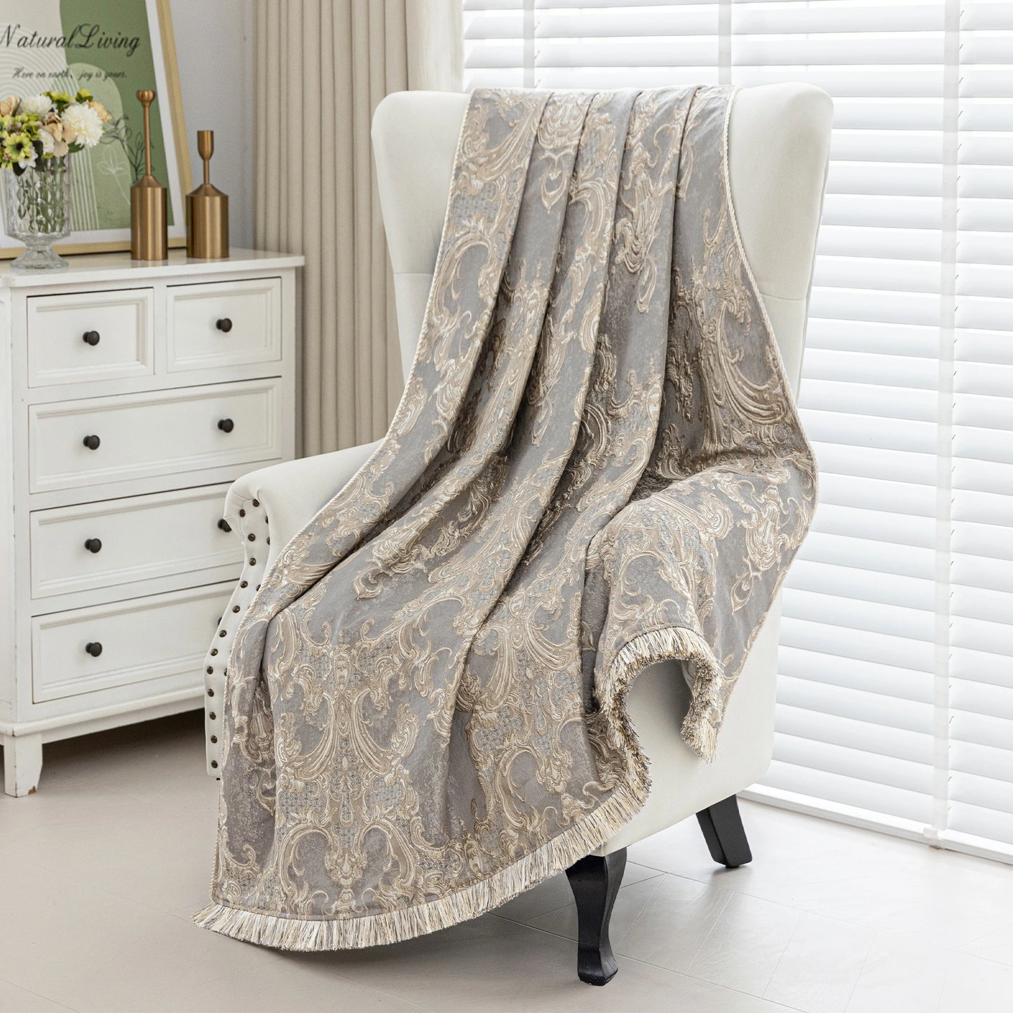 Empress Jacquard Throw Blanket