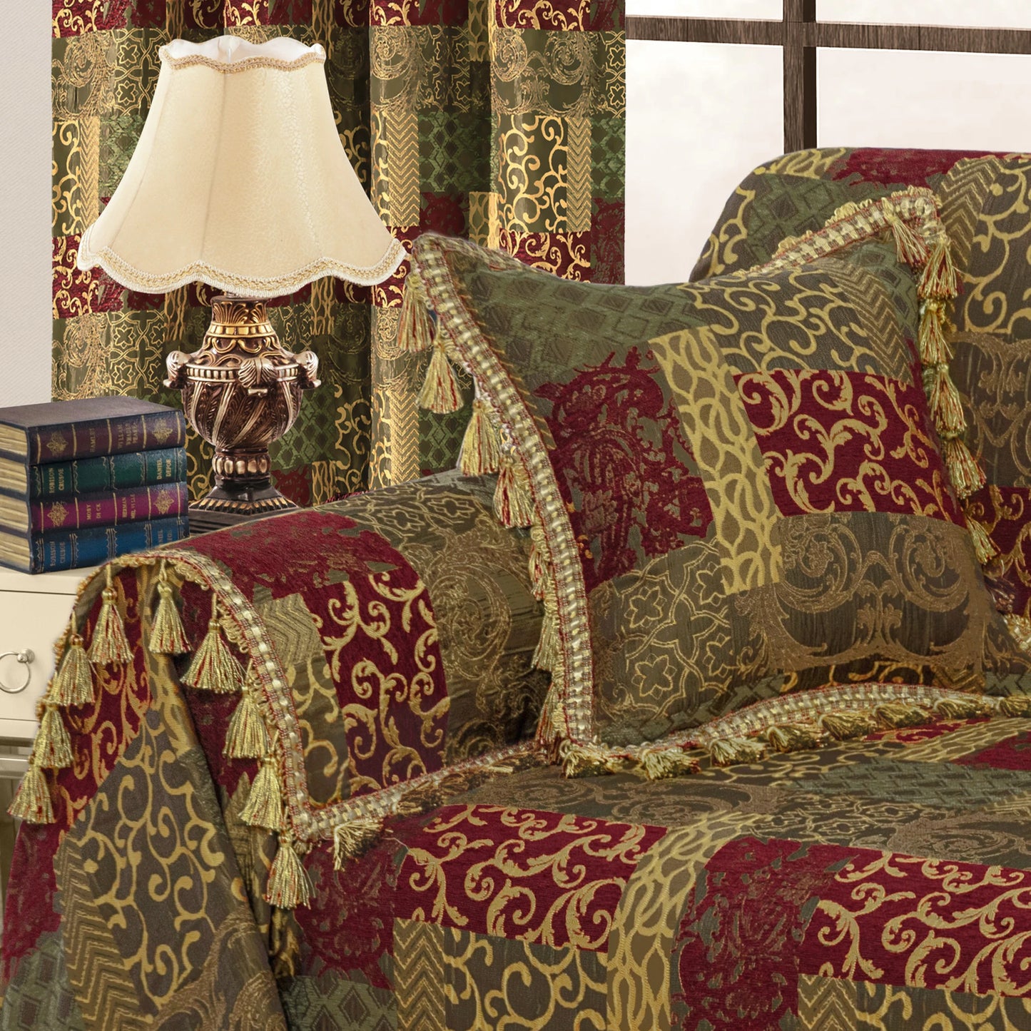 Loong Patchwork Armrest Covers