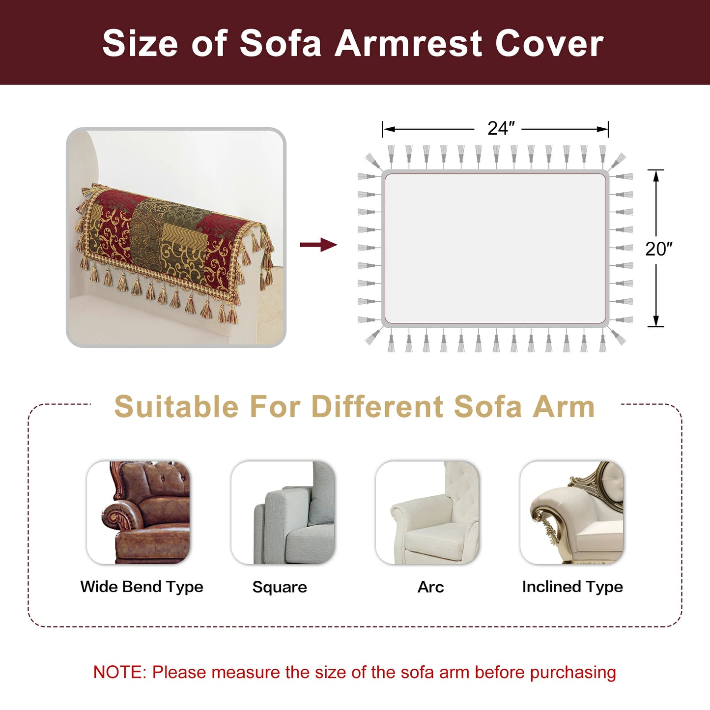 Loong Patchwork Armrest Covers