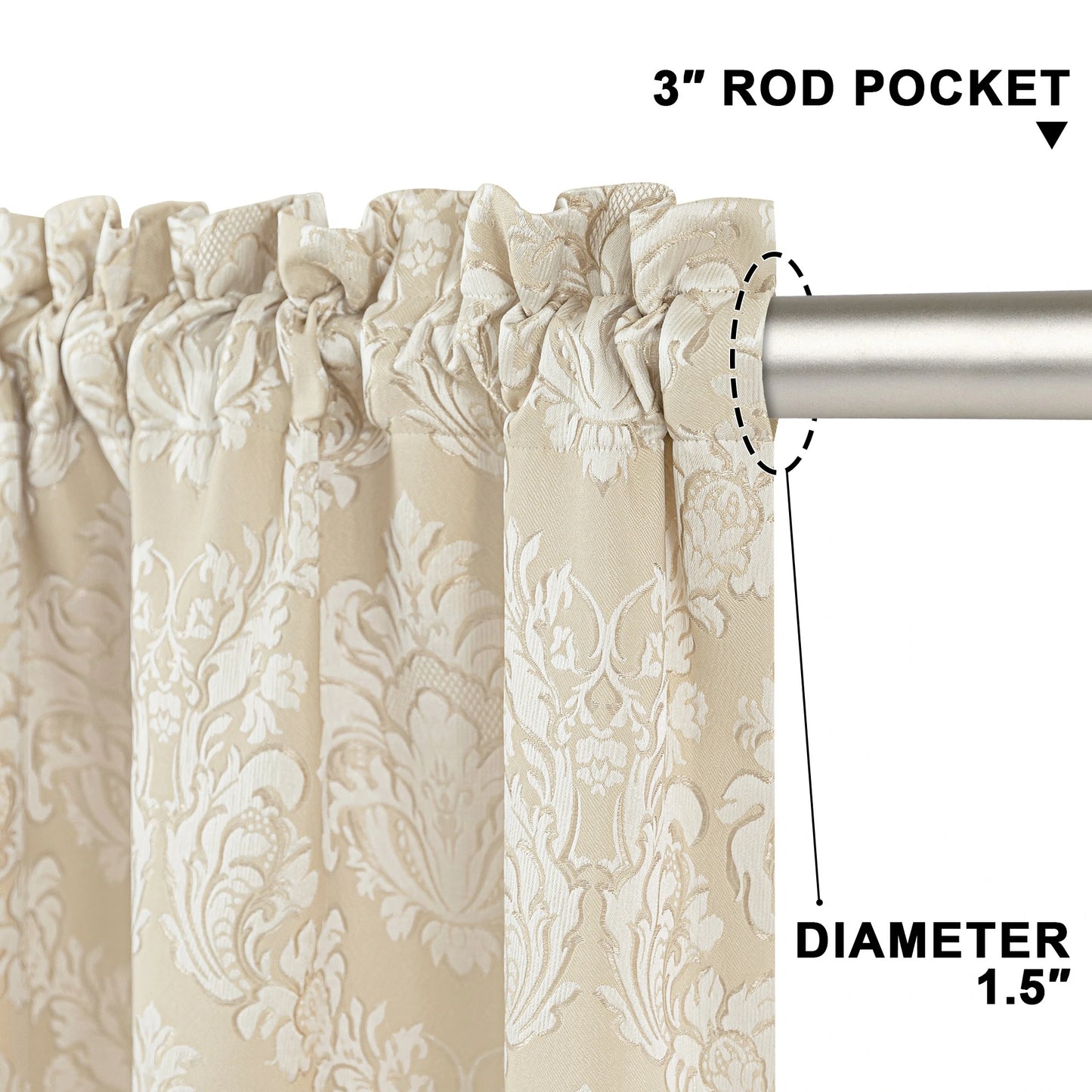 Milano Damask Curtains