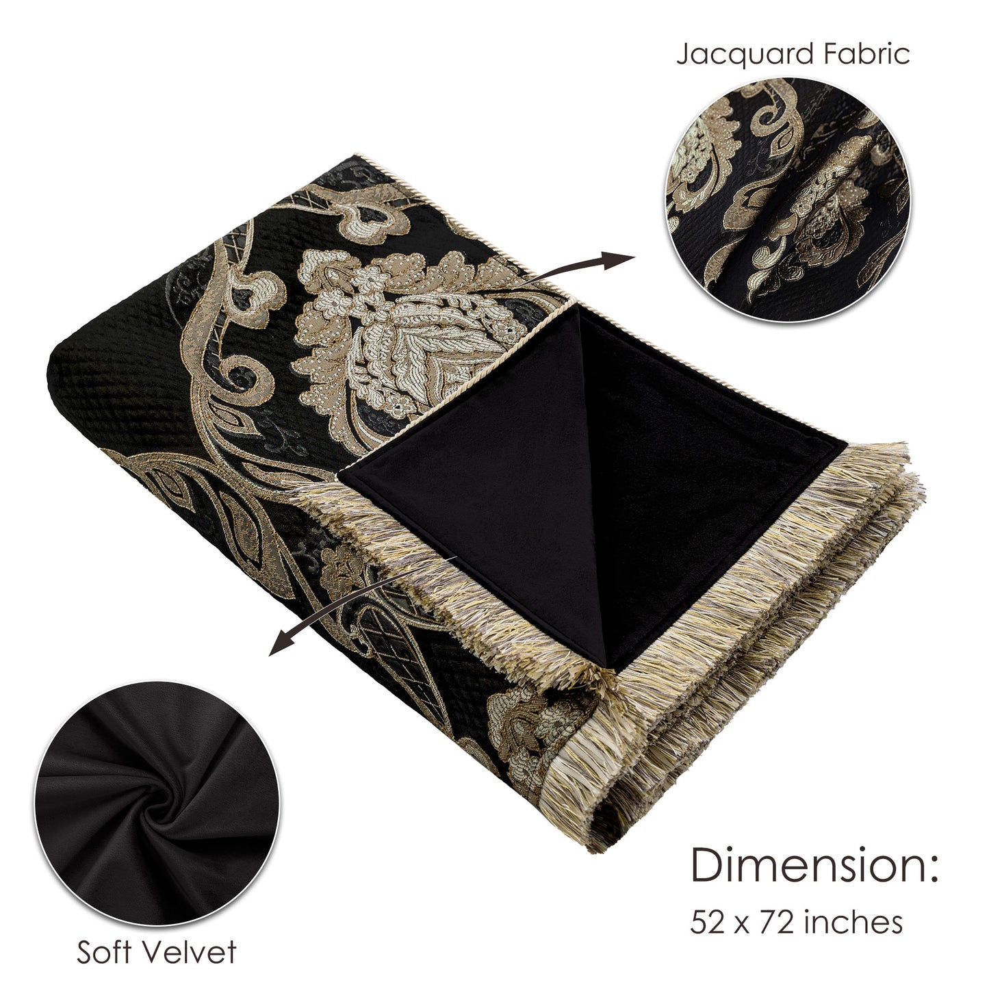 Municy Jacquard Throw Blanket