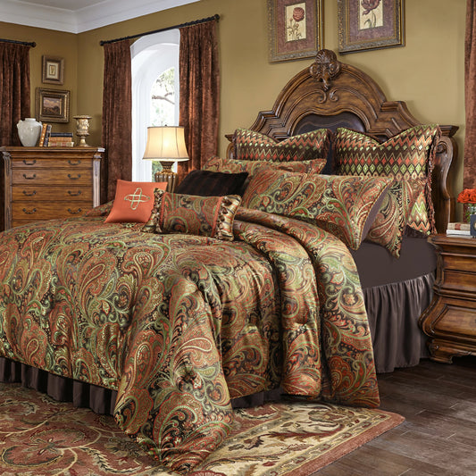 Twilight Paisley Jacquard Bedding Set
