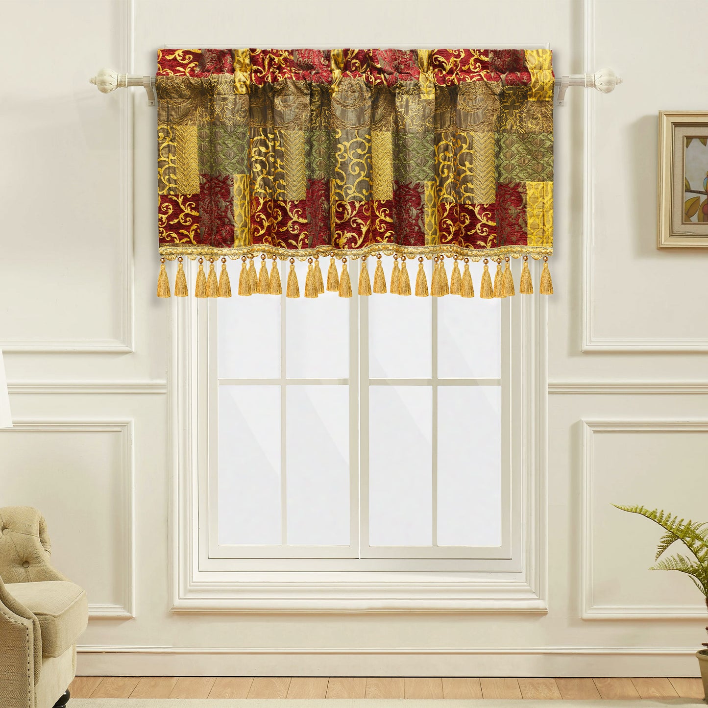 Loong Damask Valance